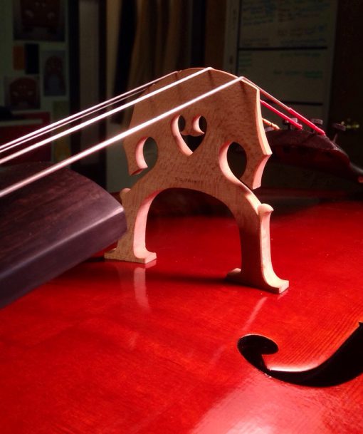Fitting and Carving a New Cello Bridge Triangle Strings