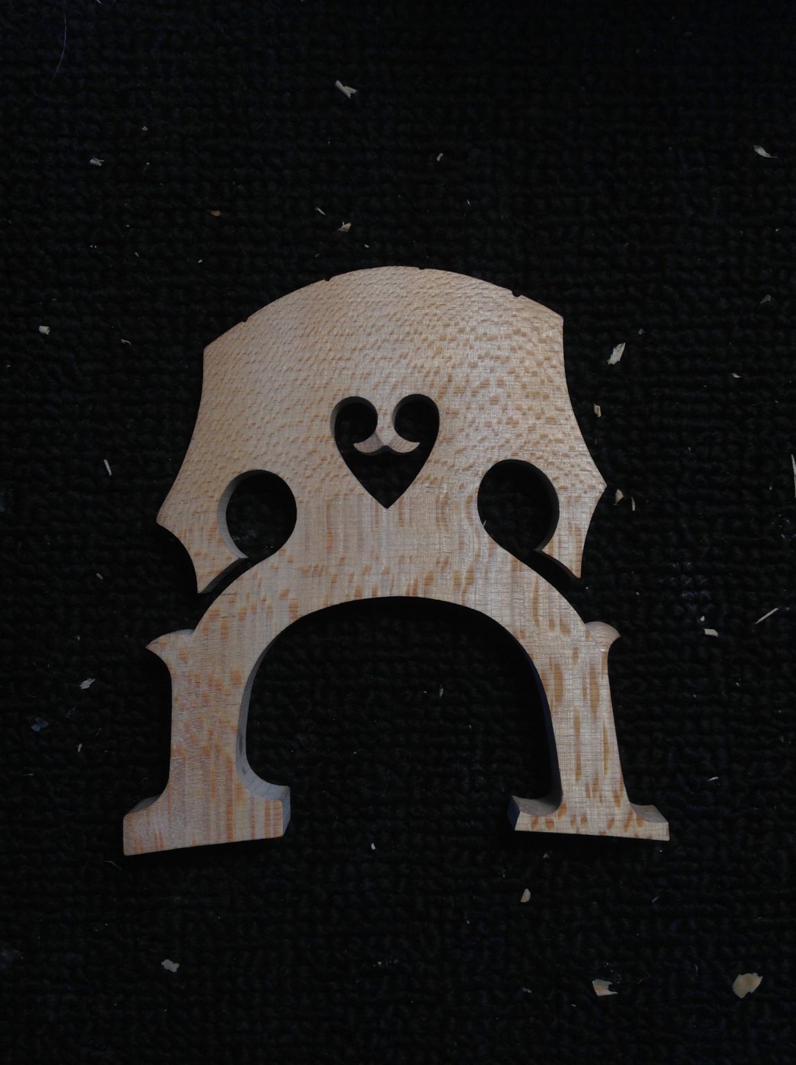 Fitting and Carving a New Cello Bridge Triangle Strings