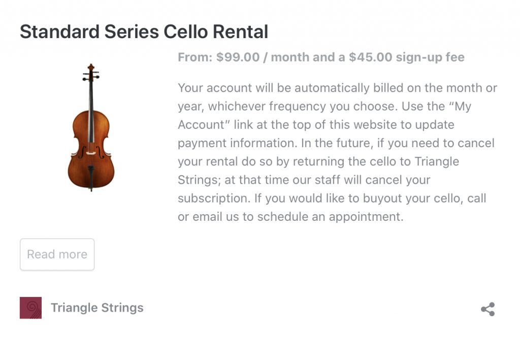 Triangle Strings